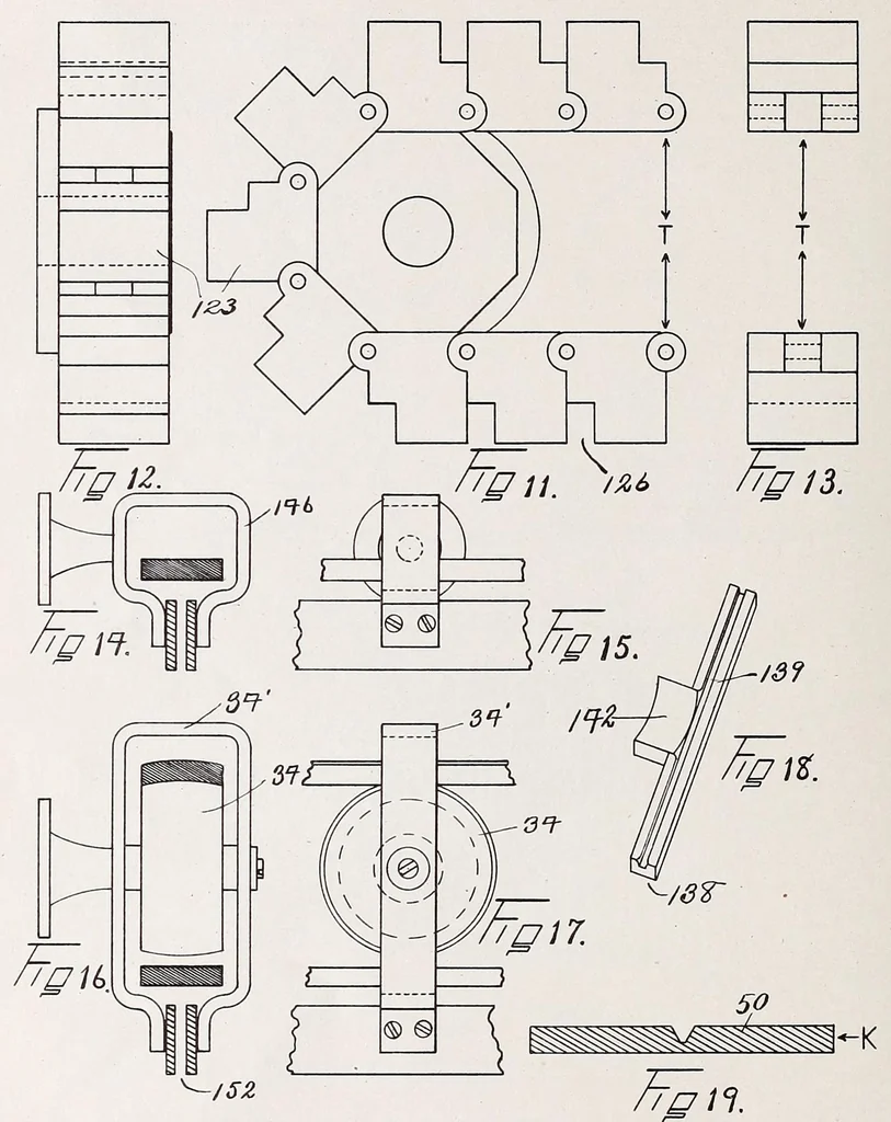 An illustration from [Graphophone patents], 1878, leaf 440