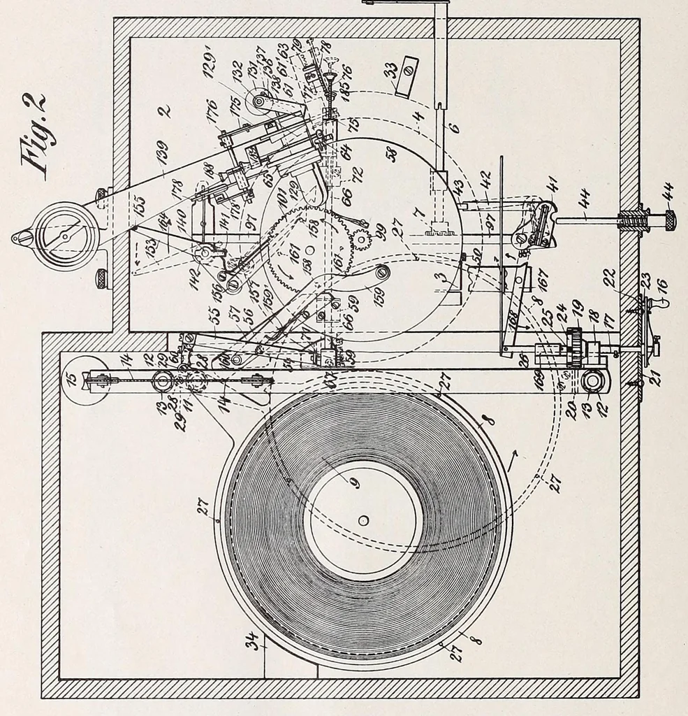 An illustration from [Graphophone patents], 1878, leaf 546