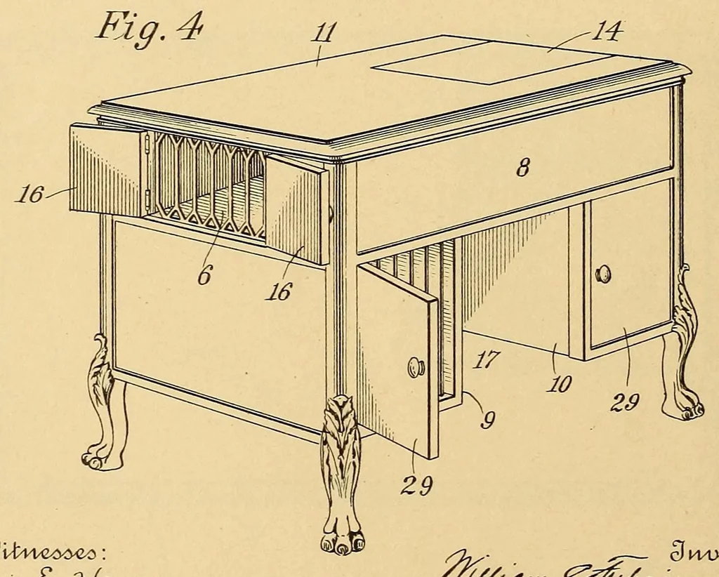 An illustration from [Graphophone patents], 1878, leaf 296