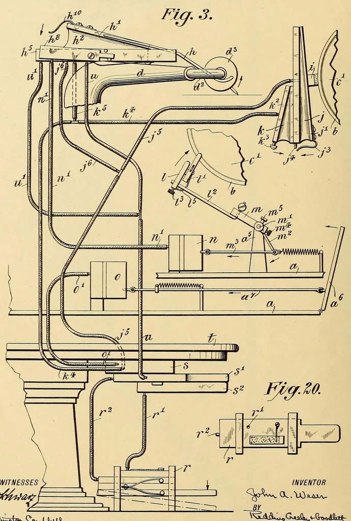 An illustration from [Graphophone patents], 1878, leaf 340