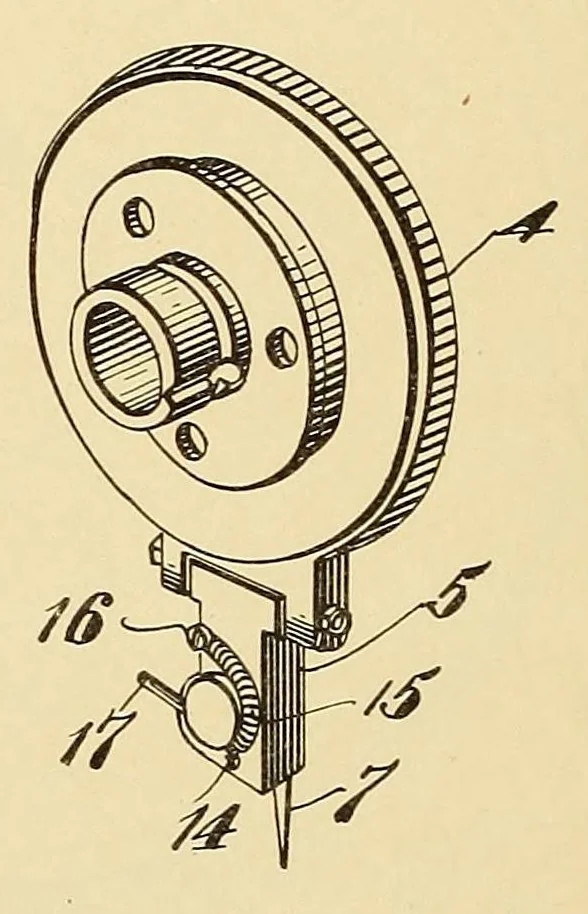 An illustration from [Graphophone patents], 1878, leaf 380