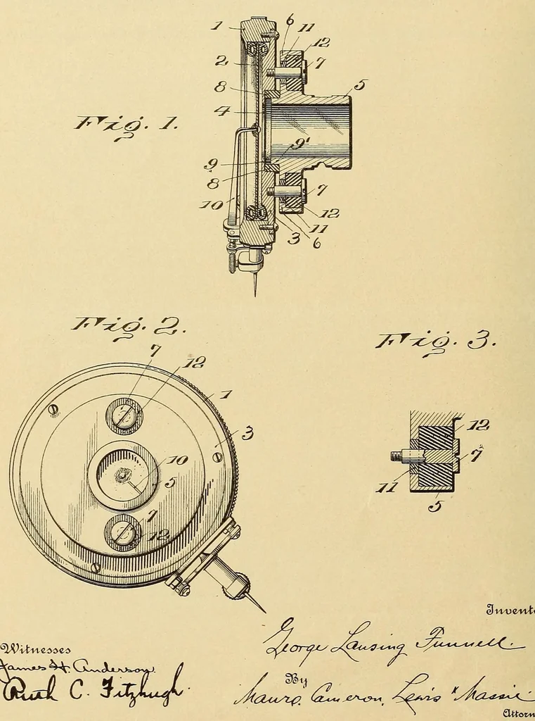 An illustration from [Graphophone patents], 1878, leaf 454