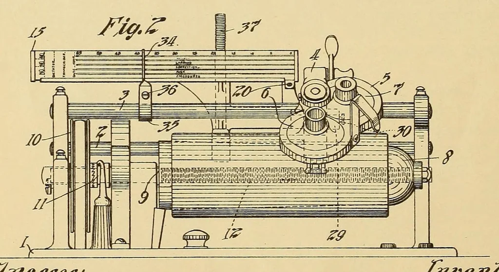 An illustration from [Graphophone patents], 1878, leaf 496