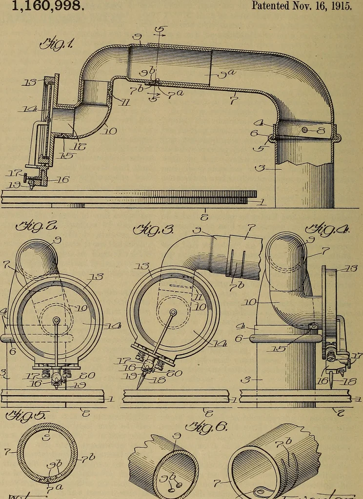 An illustration from [Graphophone patents], 1878, leaf 1019