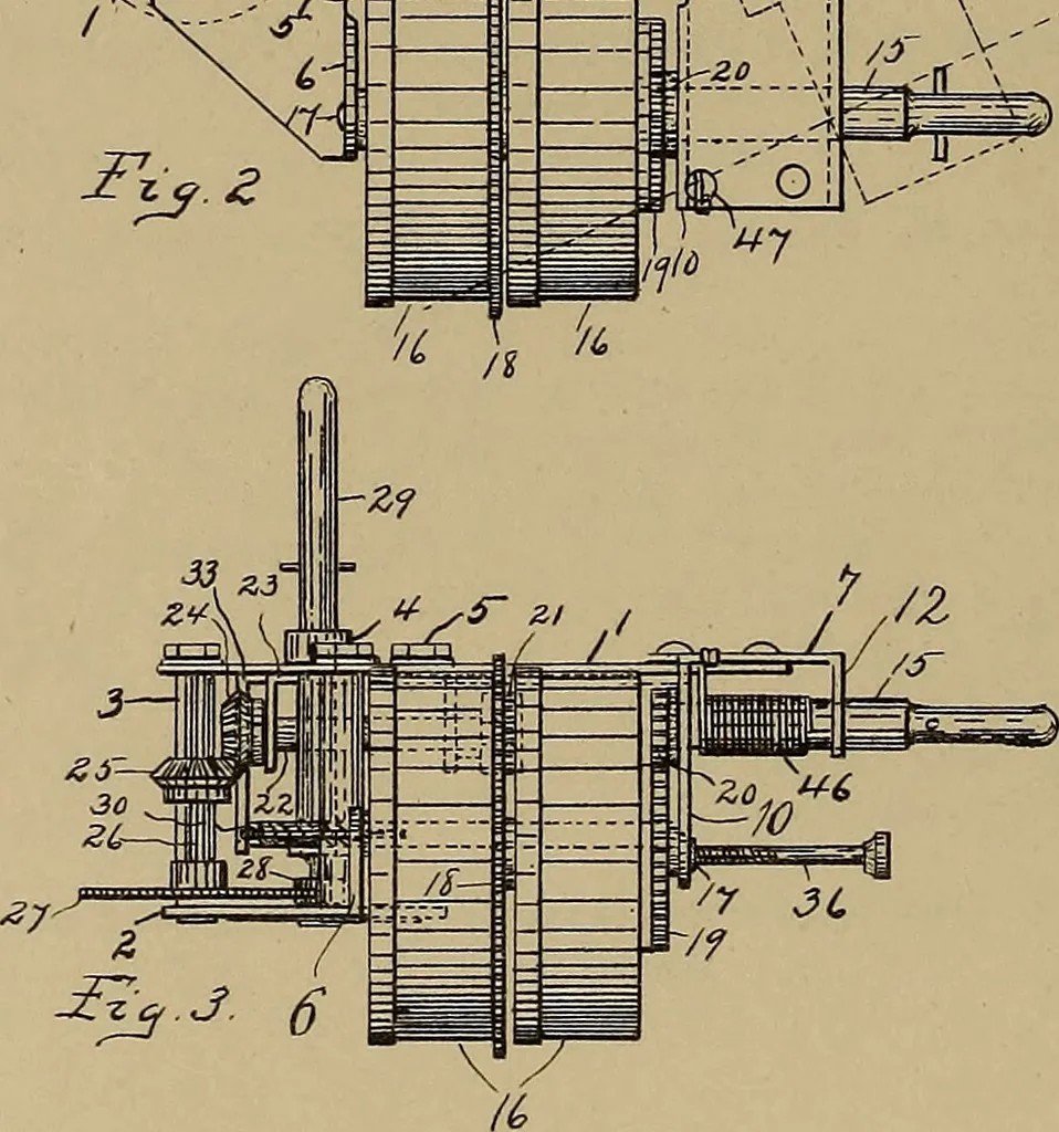 An illustration from [Graphophone patents], 1878, leaf 1027
