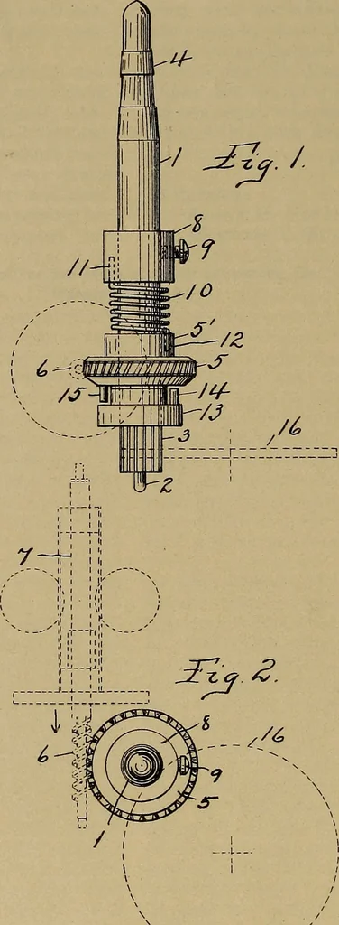 An illustration from [Graphophone patents], 1878, leaf 1033