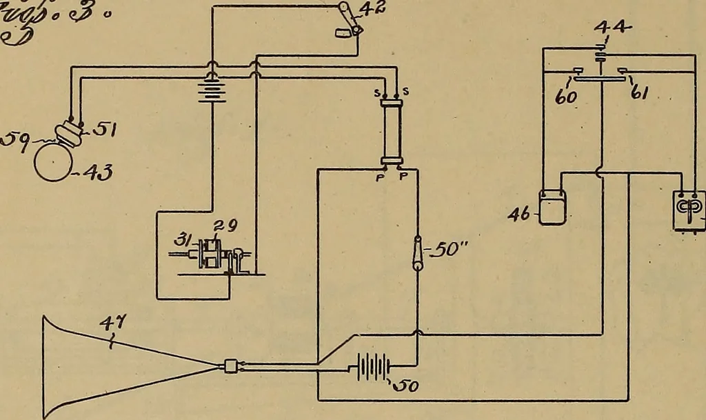 An illustration from [Graphophone patents], 1878, leaf 1063