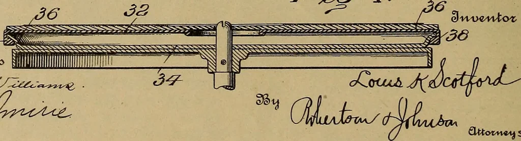 An illustration from [Graphophone patents], 1878, leaf 1081