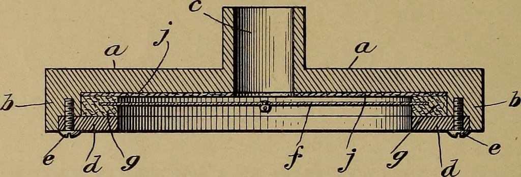 An illustration from [Graphophone patents], 1878, leaf 1093