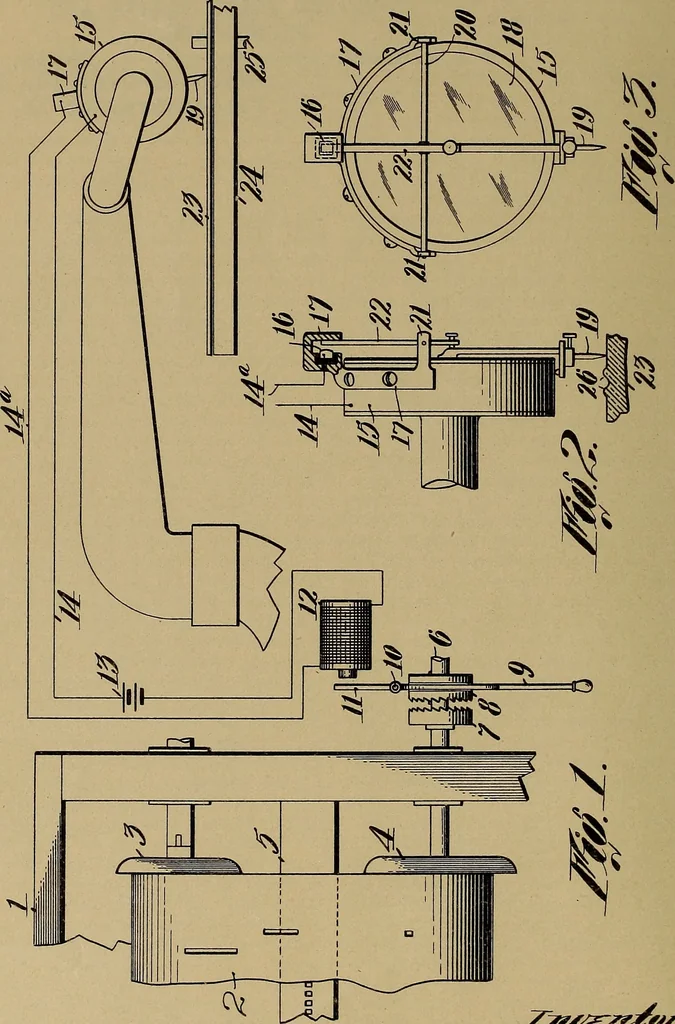 An illustration from [Graphophone patents], 1878, leaf 1099