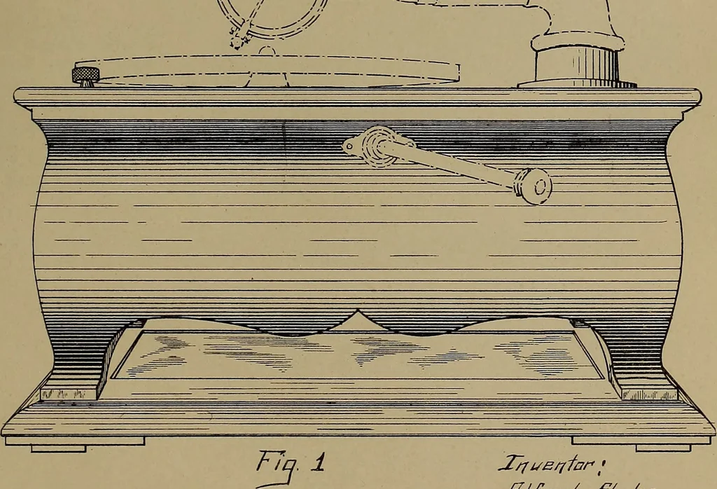 An illustration from [Graphophone patents], 1878, leaf 1146