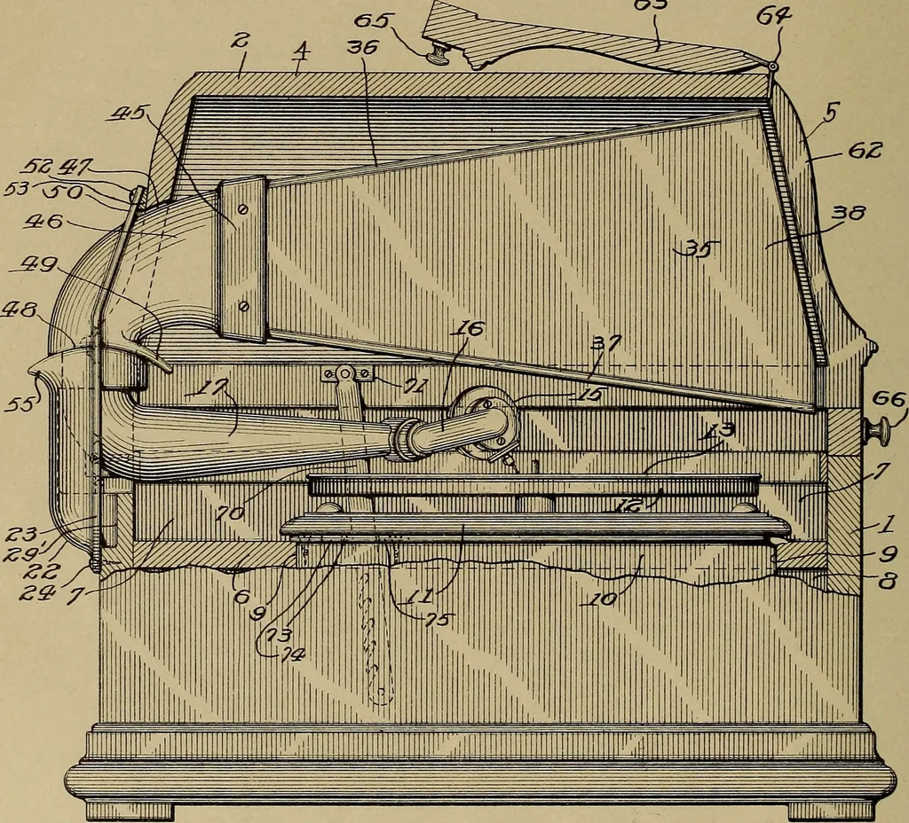 An illustration from [Graphophone patents], 1878, leaf 1171