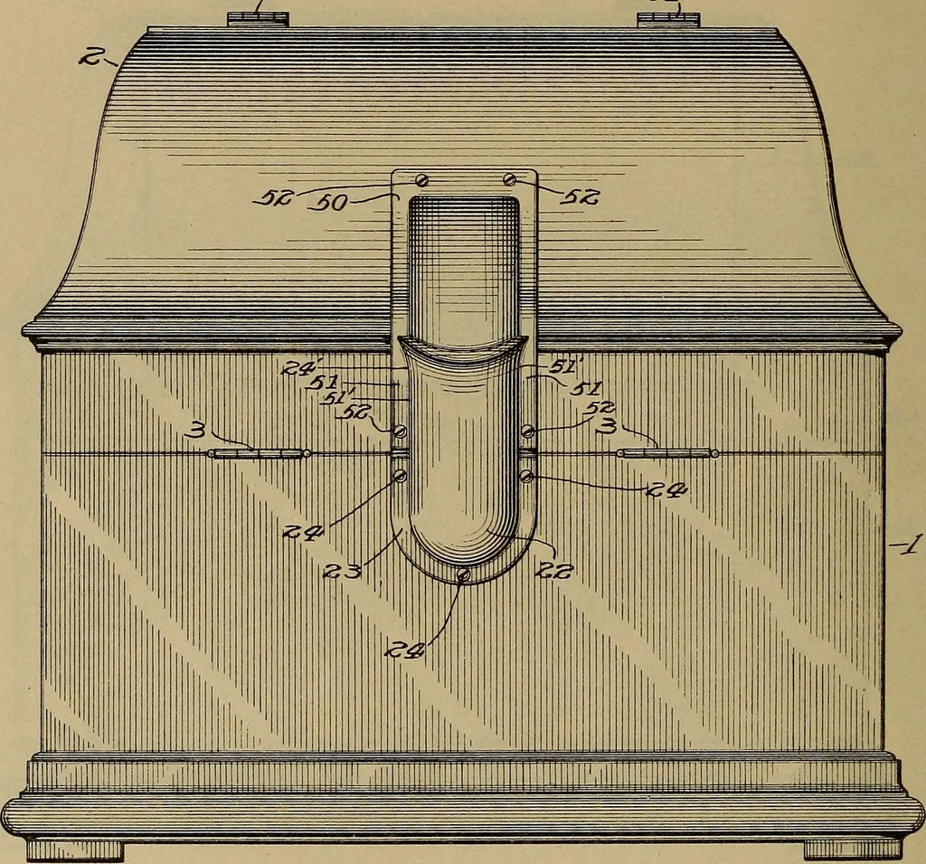 An illustration from [Graphophone patents], 1878, leaf 1177