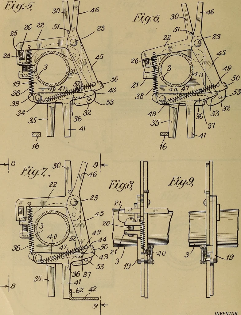 An illustration from [Graphophone patents], 1878, leaf 1197