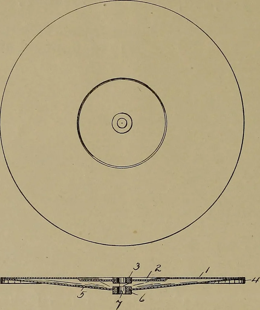 An illustration from [Graphophone patents], 1878, leaf 121