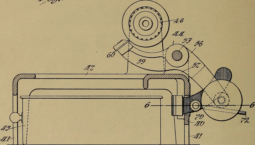 An illustration from [Graphophone patents], 1878, leaf 149