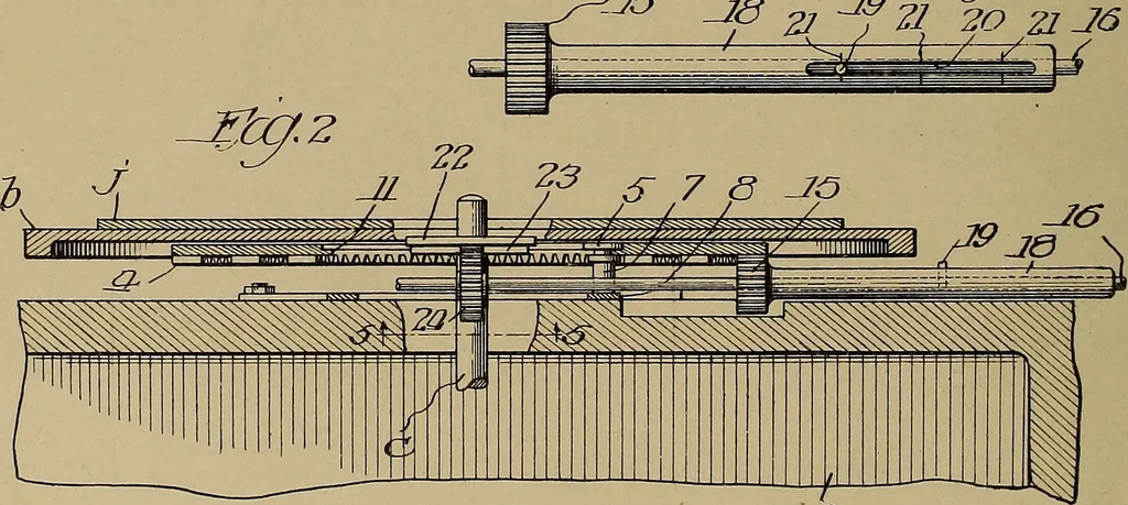 An illustration from [Graphophone patents], 1878, leaf 155