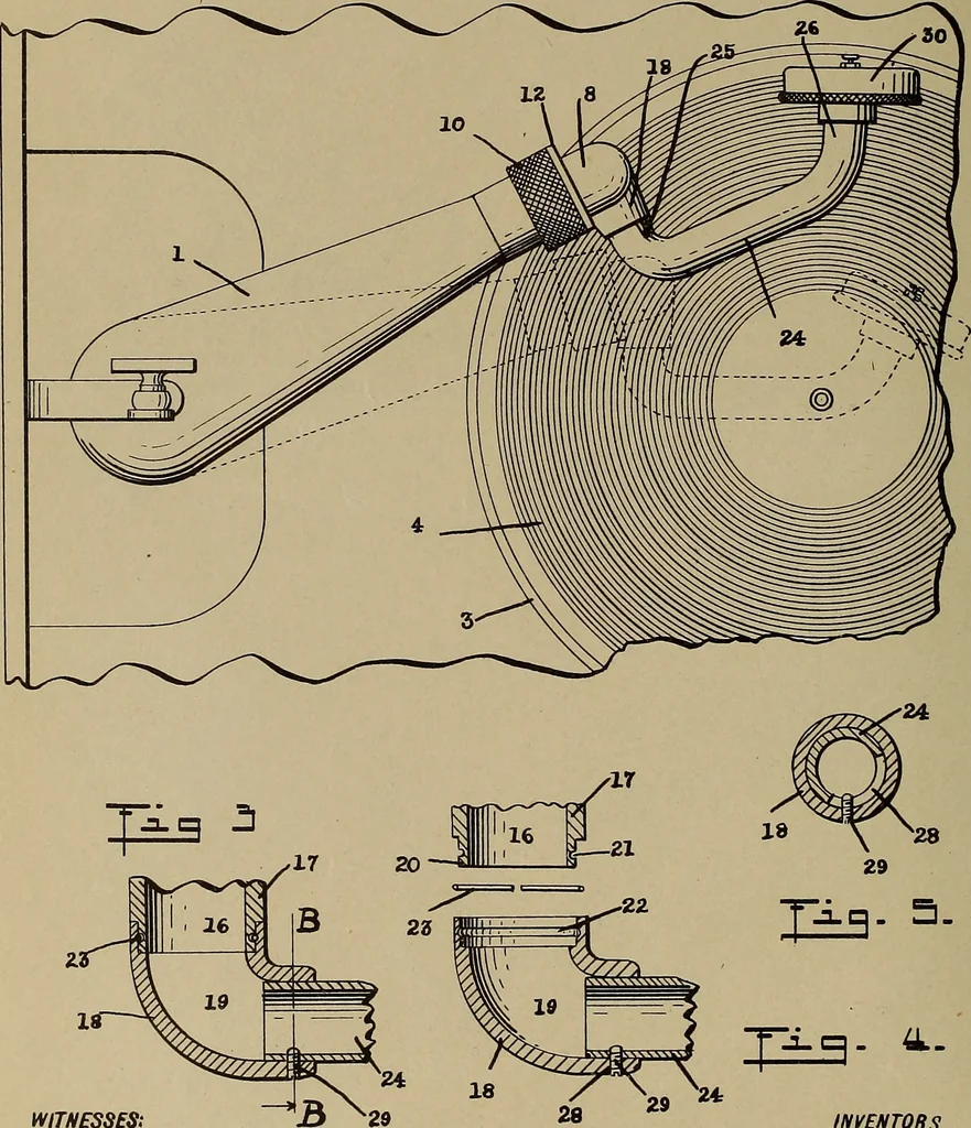 An illustration from [Graphophone patents], 1878, leaf 167