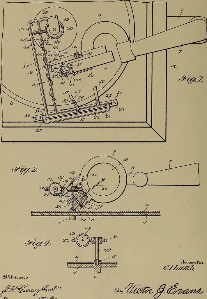 An illustration from [Graphophone patents], 1878, leaf 183