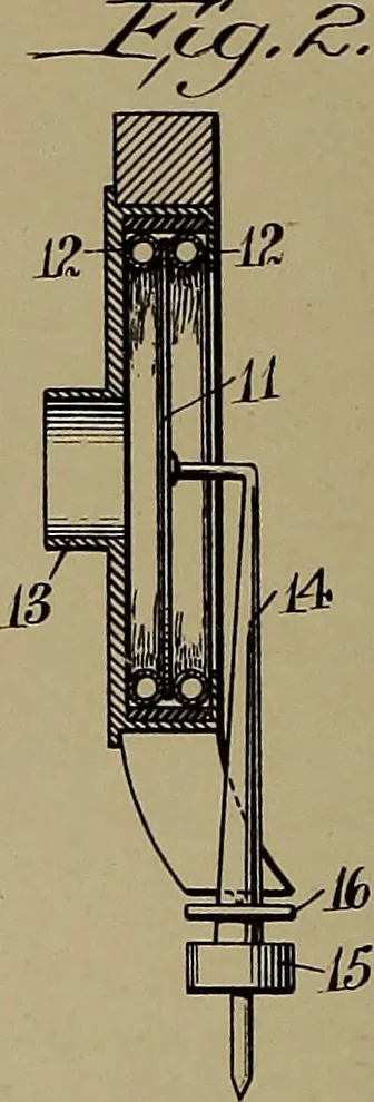 An illustration from [Graphophone patents], 1878, leaf 199