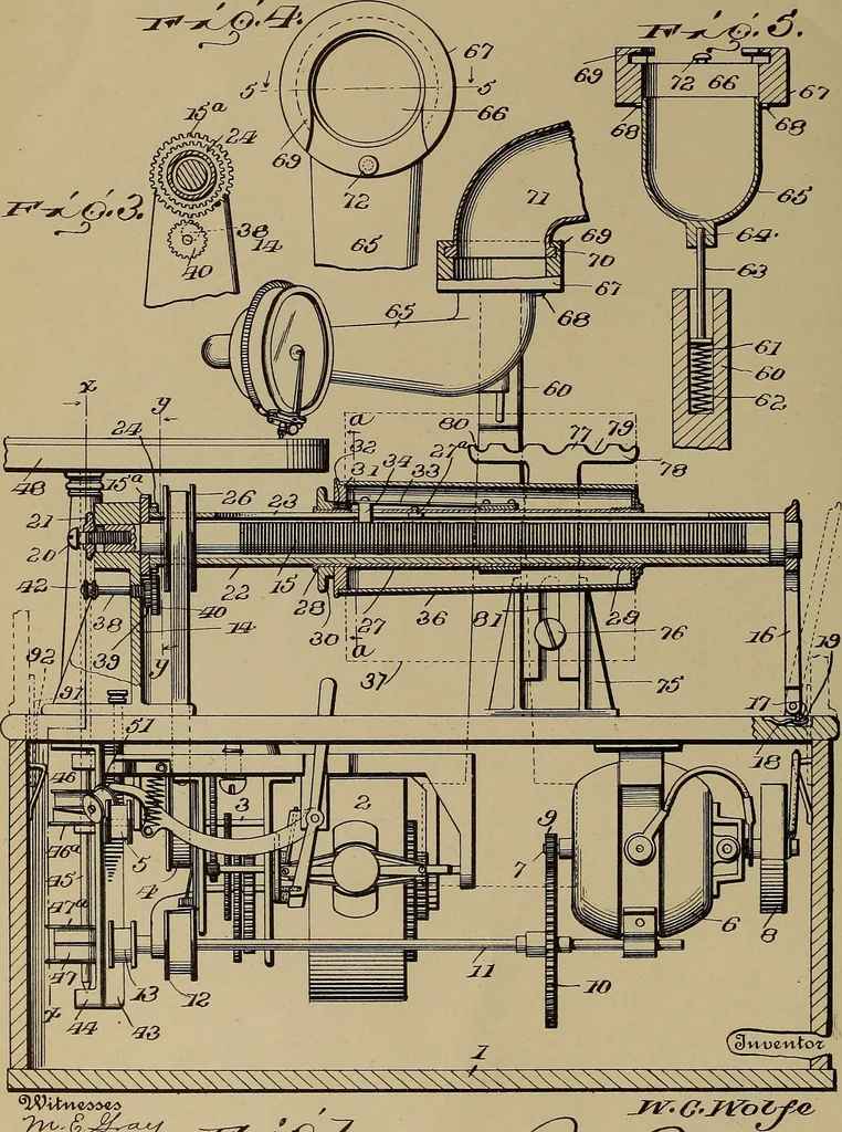 An illustration from [Graphophone patents], 1878, leaf 205