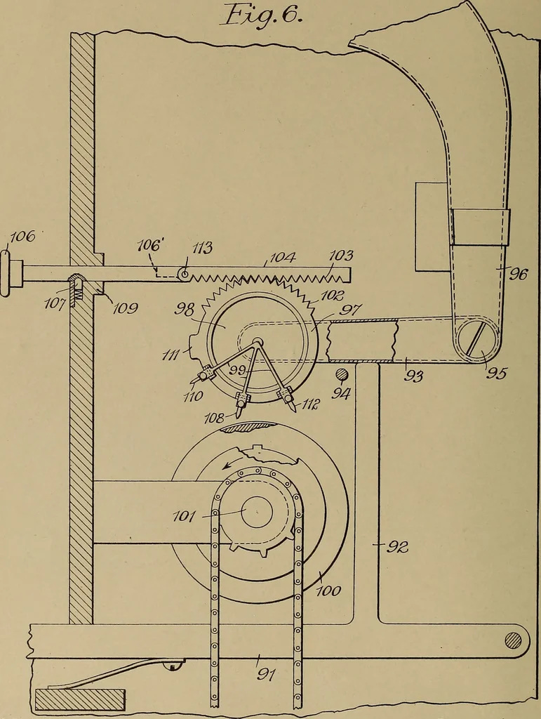 An illustration from [Graphophone patents], 1878, leaf 225