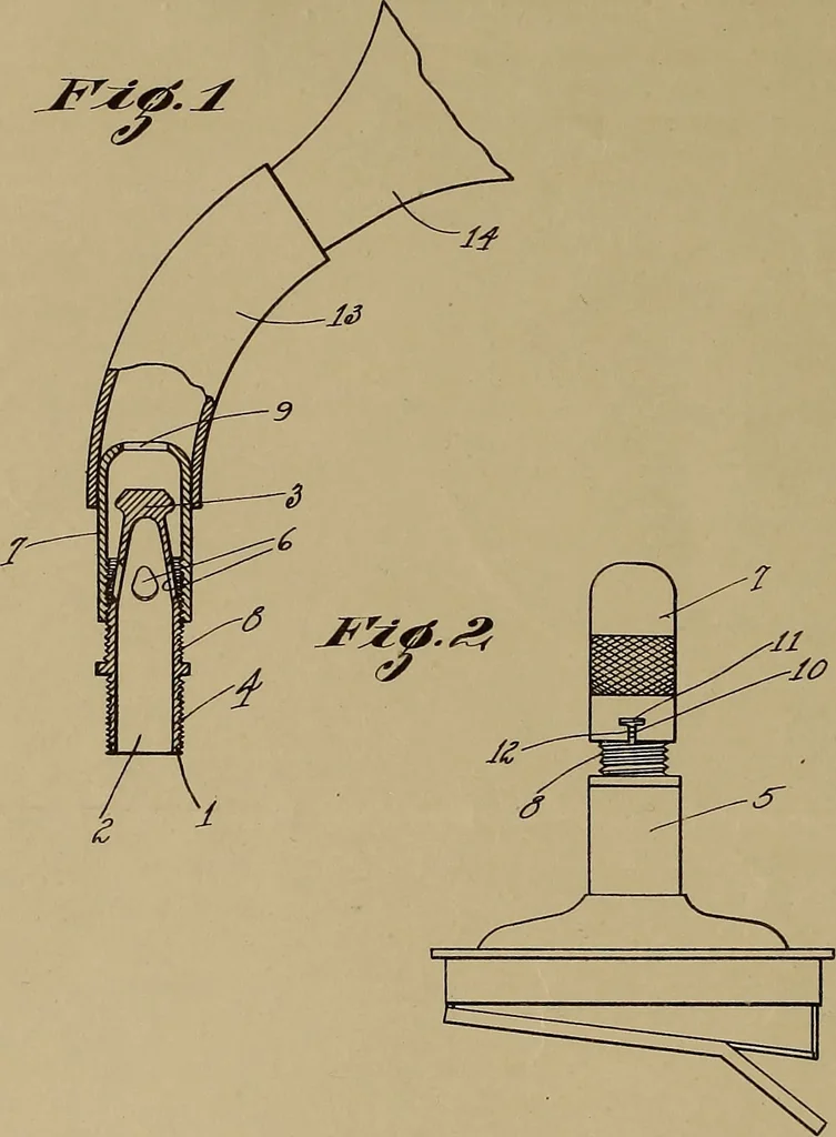 An illustration from [Graphophone patents], 1878, leaf 245