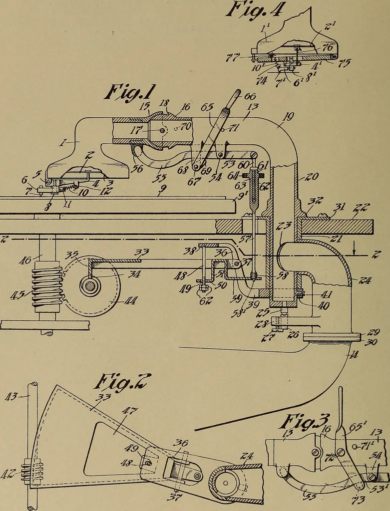An illustration from [Graphophone patents], 1878, leaf 249