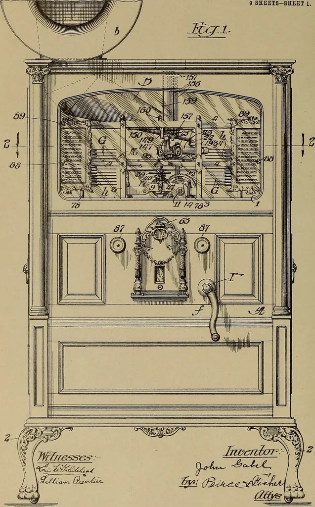 An illustration from [Graphophone patents], 1878, leaf 259