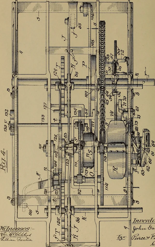 An illustration from [Graphophone patents], 1878, leaf 265