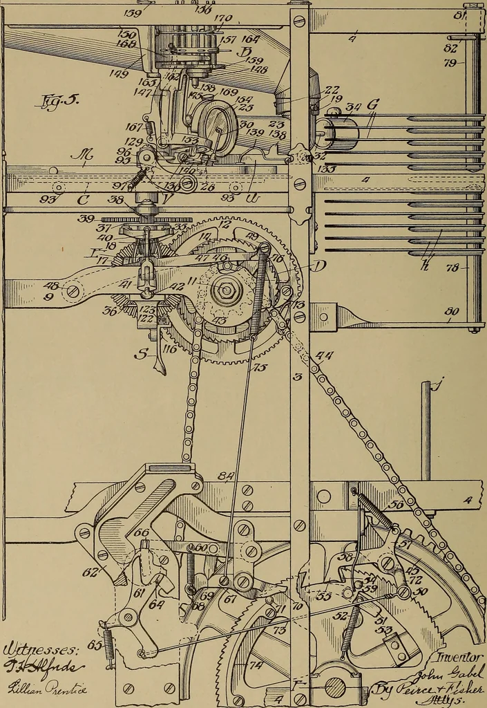 An illustration from [Graphophone patents], 1878, leaf 267