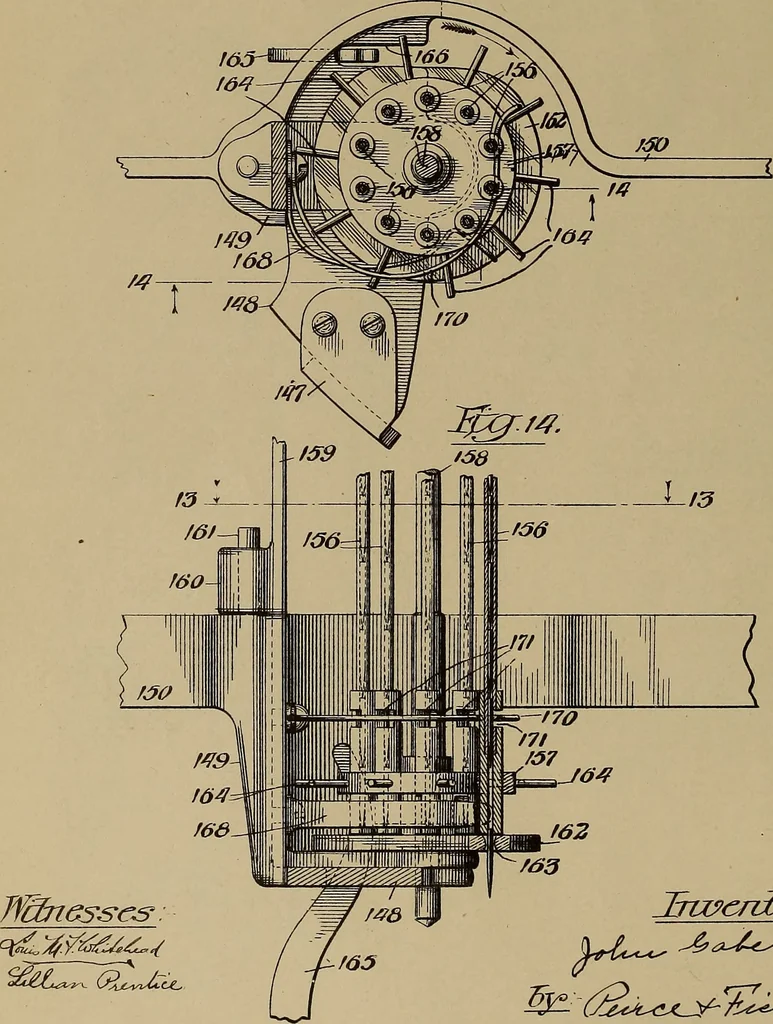 An illustration from [Graphophone patents], 1878, leaf 275
