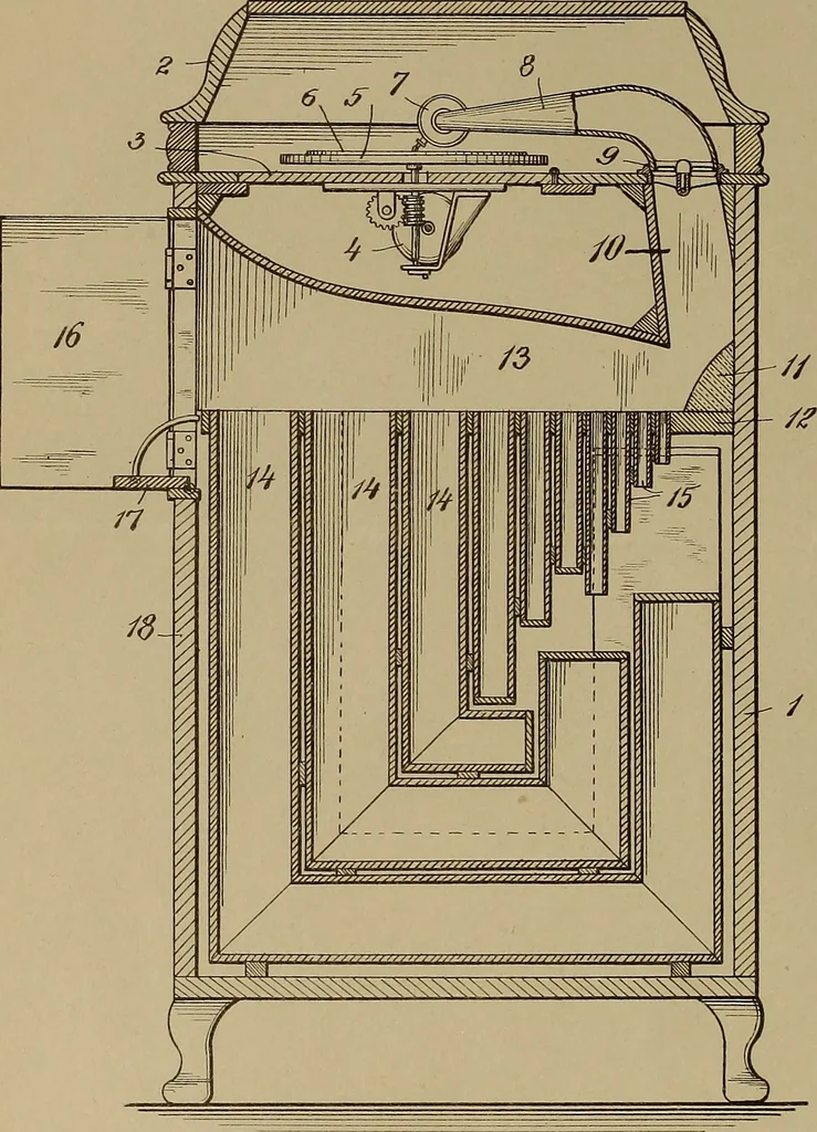 An illustration from [Graphophone patents], 1878, leaf 31