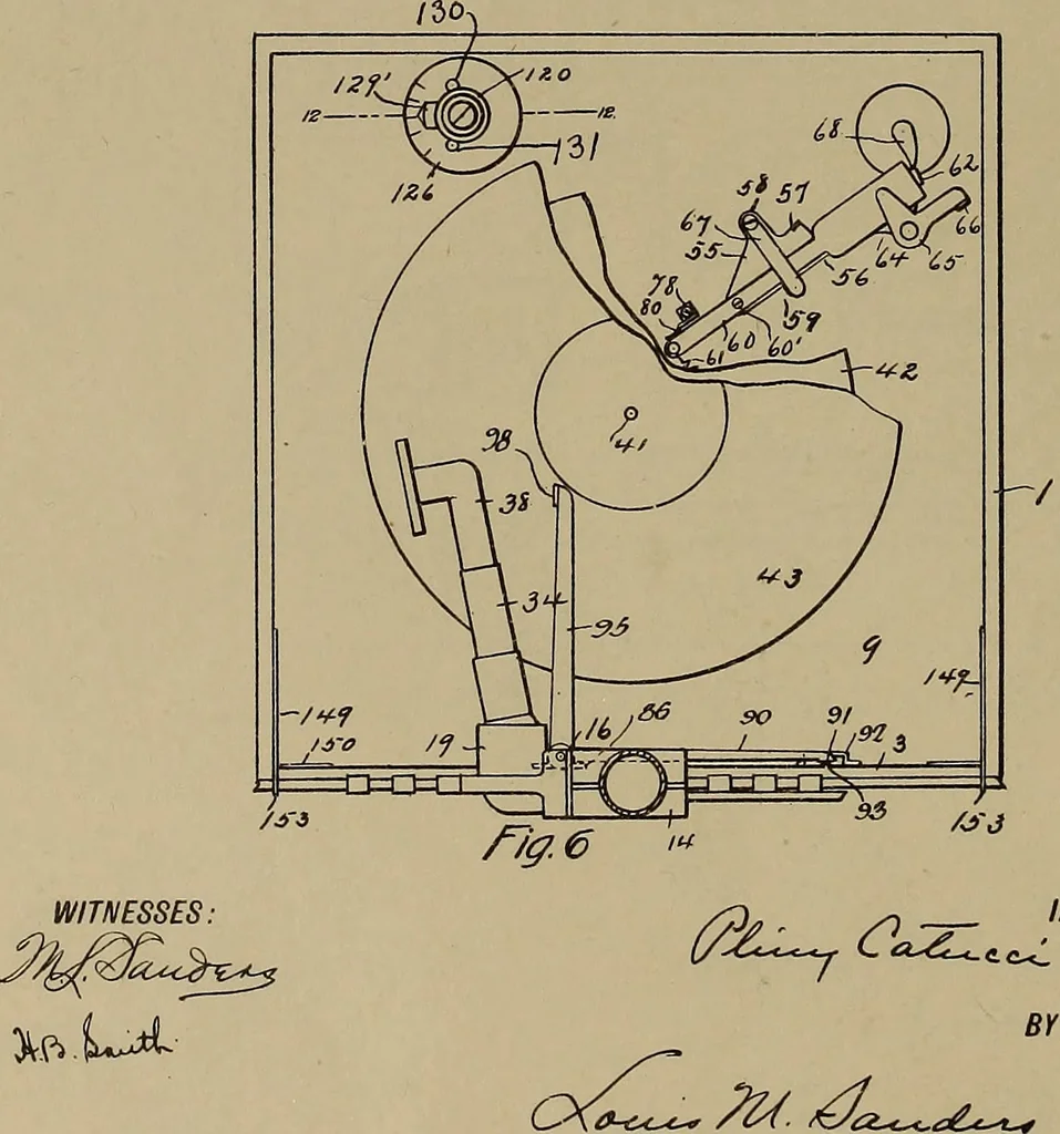 An illustration from [Graphophone patents], 1878, leaf 327