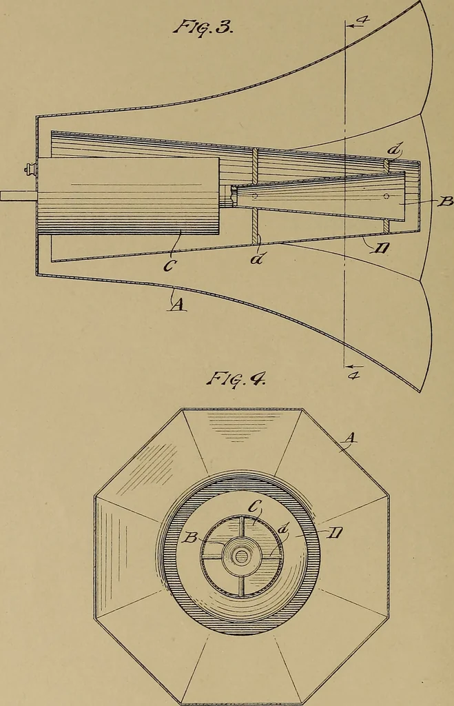 An illustration from [Graphophone patents], 1878, leaf 353