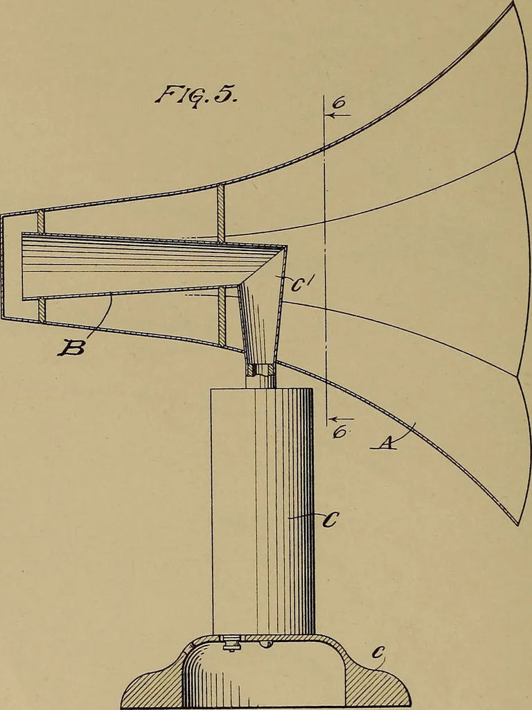 An illustration from [Graphophone patents], 1878, leaf 355