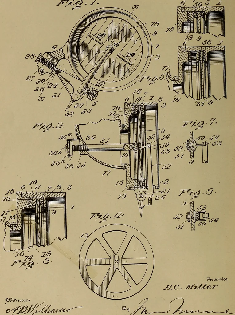 An illustration from [Graphophone patents], 1878, leaf 37