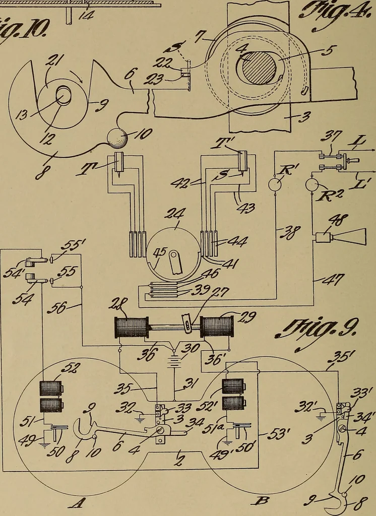 An illustration from [Graphophone patents], 1878, leaf 407