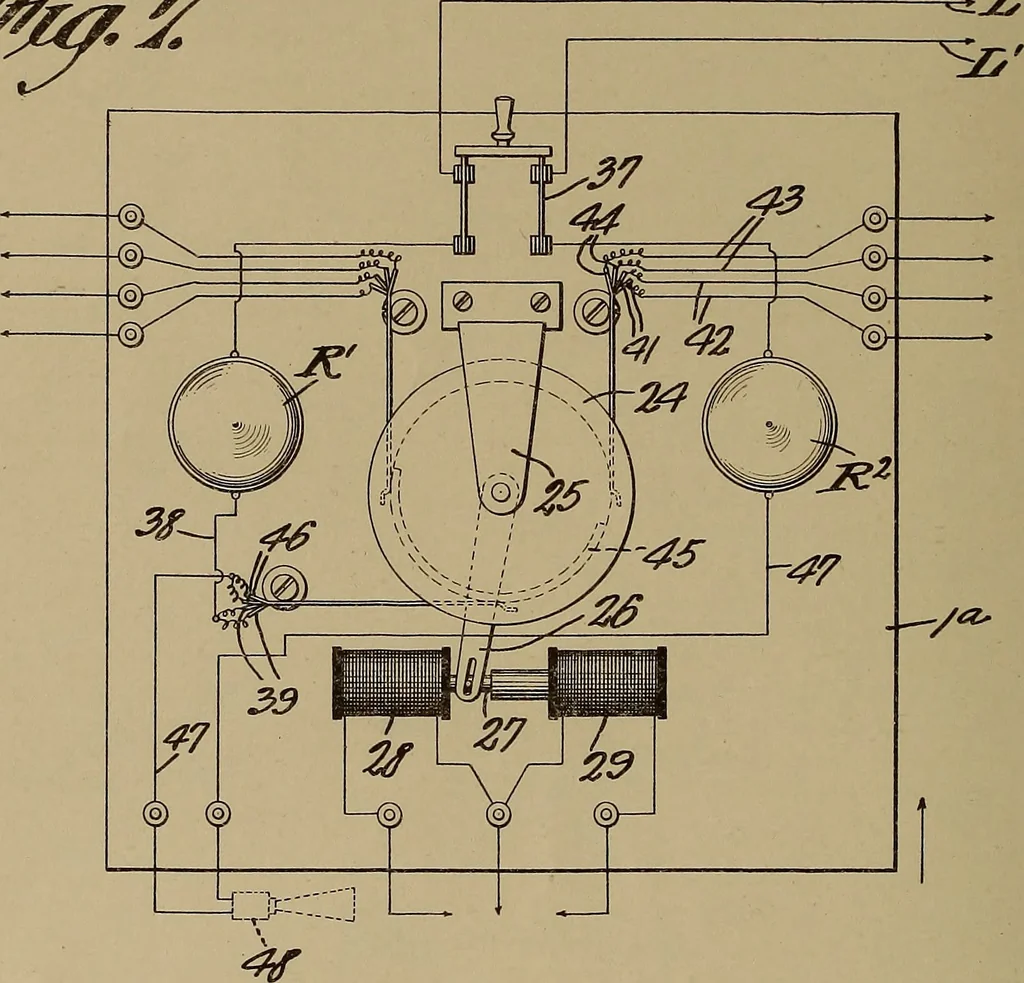 An illustration from [Graphophone patents], 1878, leaf 409