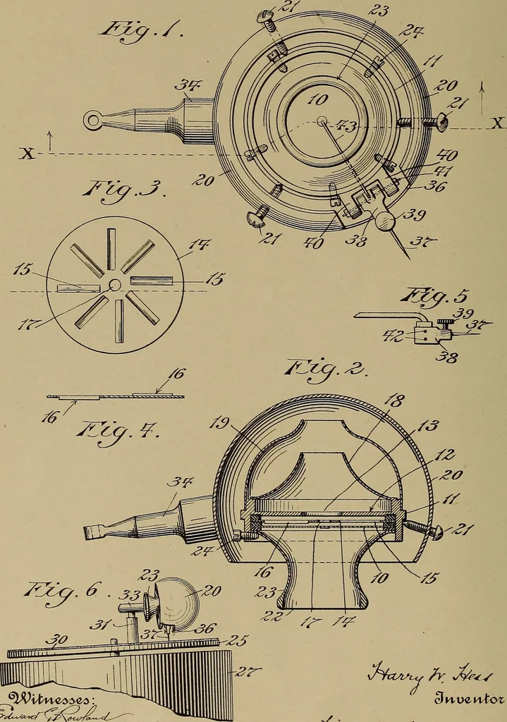 An illustration from [Graphophone patents], 1878, leaf 415