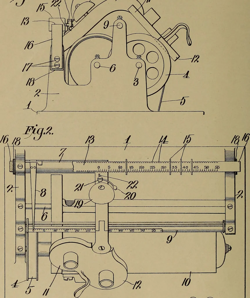 An illustration from [Graphophone patents], 1878, leaf 445