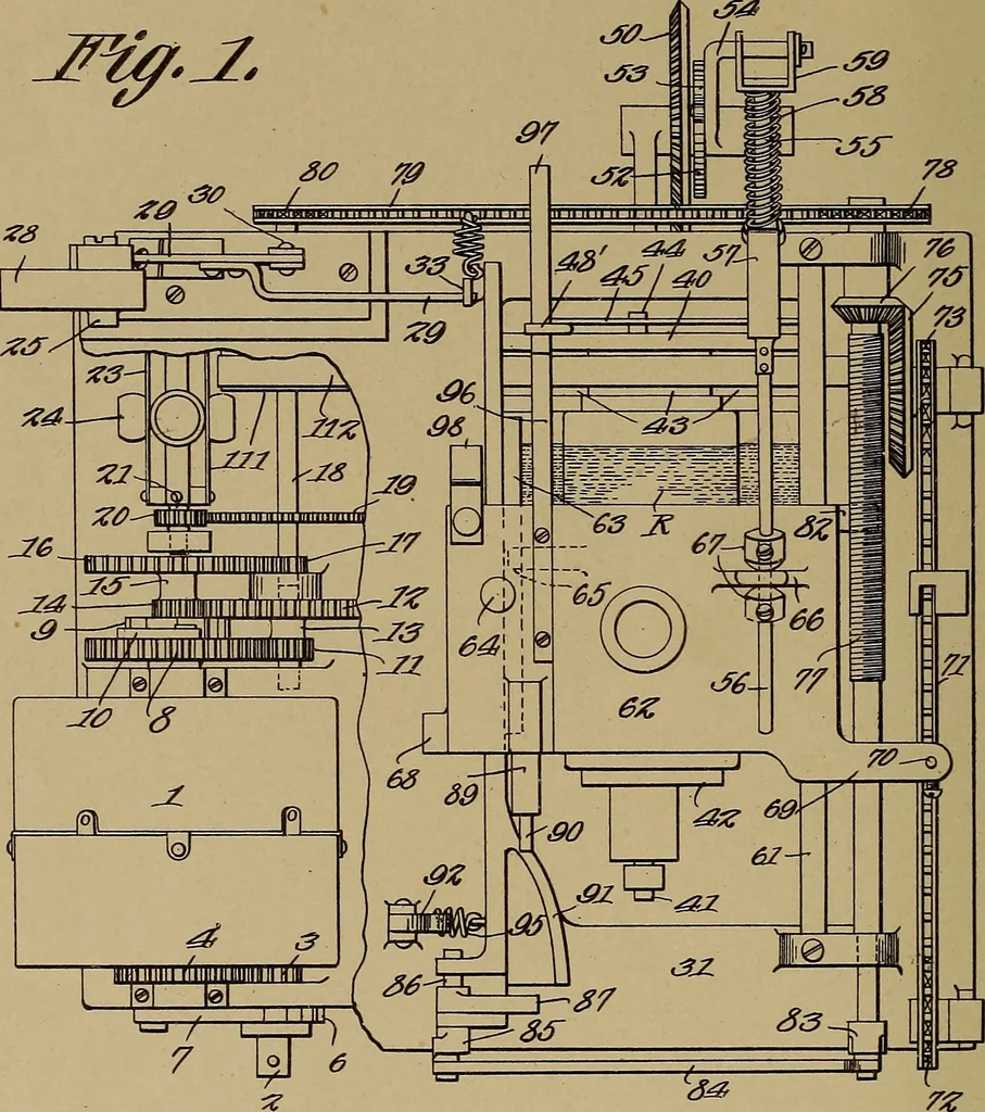 An illustration from [Graphophone patents], 1878, leaf 457