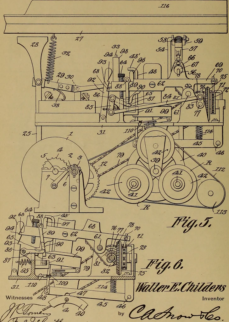 An illustration from [Graphophone patents], 1878, leaf 465