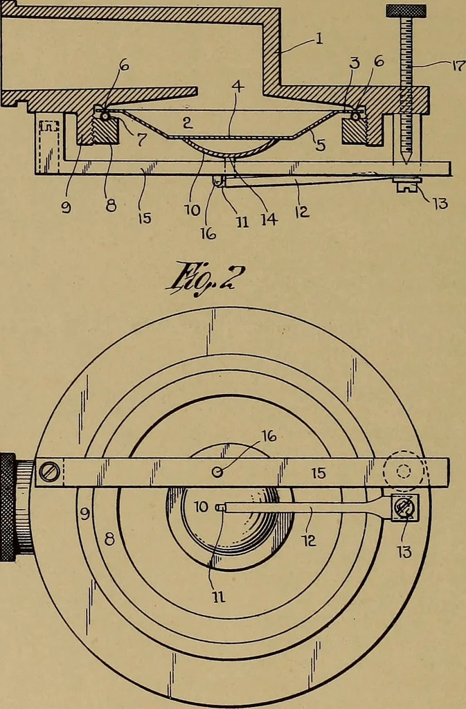 An illustration from [Graphophone patents], 1878, leaf 489