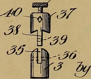 An illustration from [Graphophone patents], 1878, leaf 495