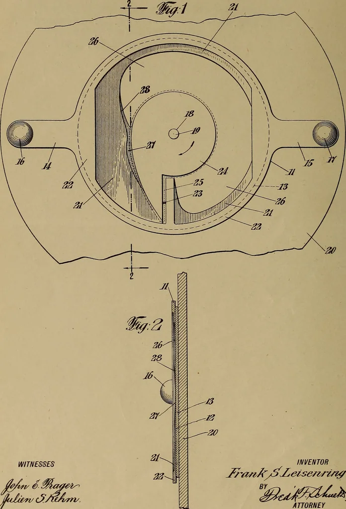 An illustration from [Graphophone patents], 1878, leaf 515