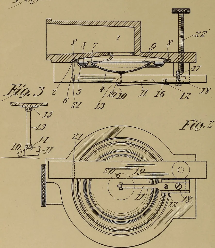 An illustration from [Graphophone patents], 1878, leaf 55