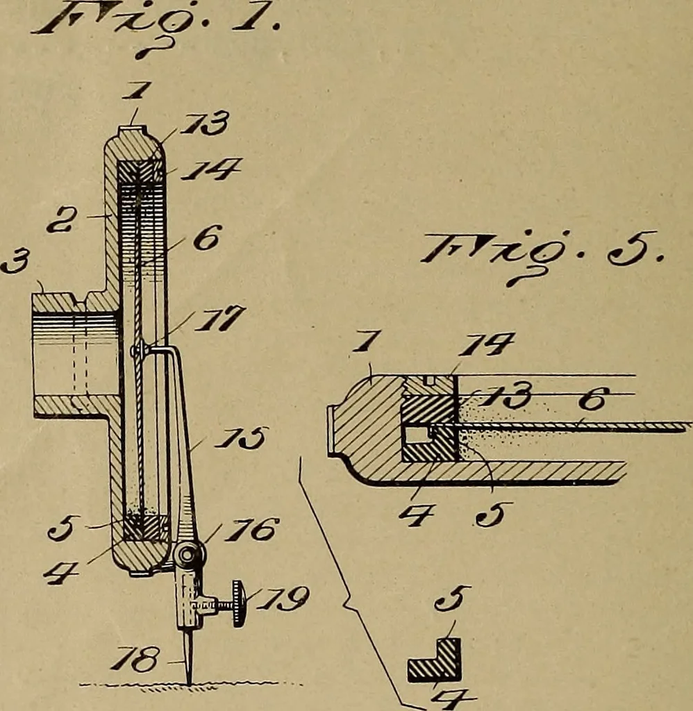 An illustration from [Graphophone patents], 1878, leaf 565