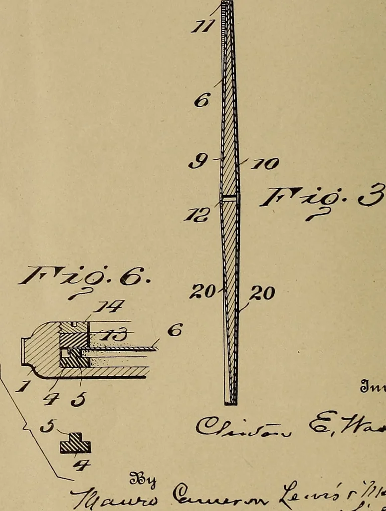 An illustration from [Graphophone patents], 1878, leaf 565