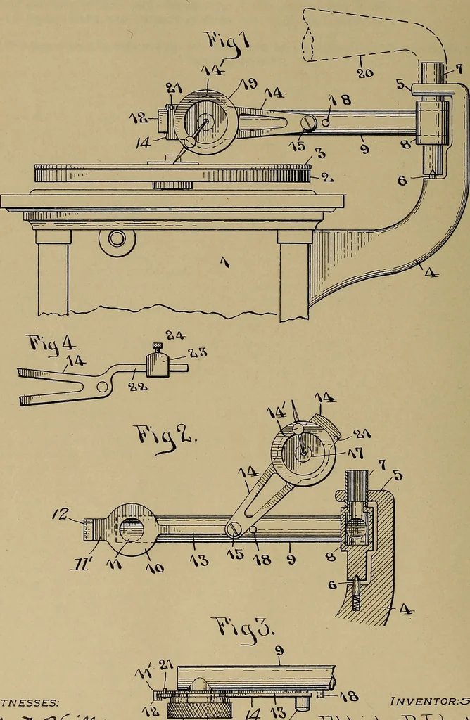 An illustration from [Graphophone patents], 1878, leaf 571
